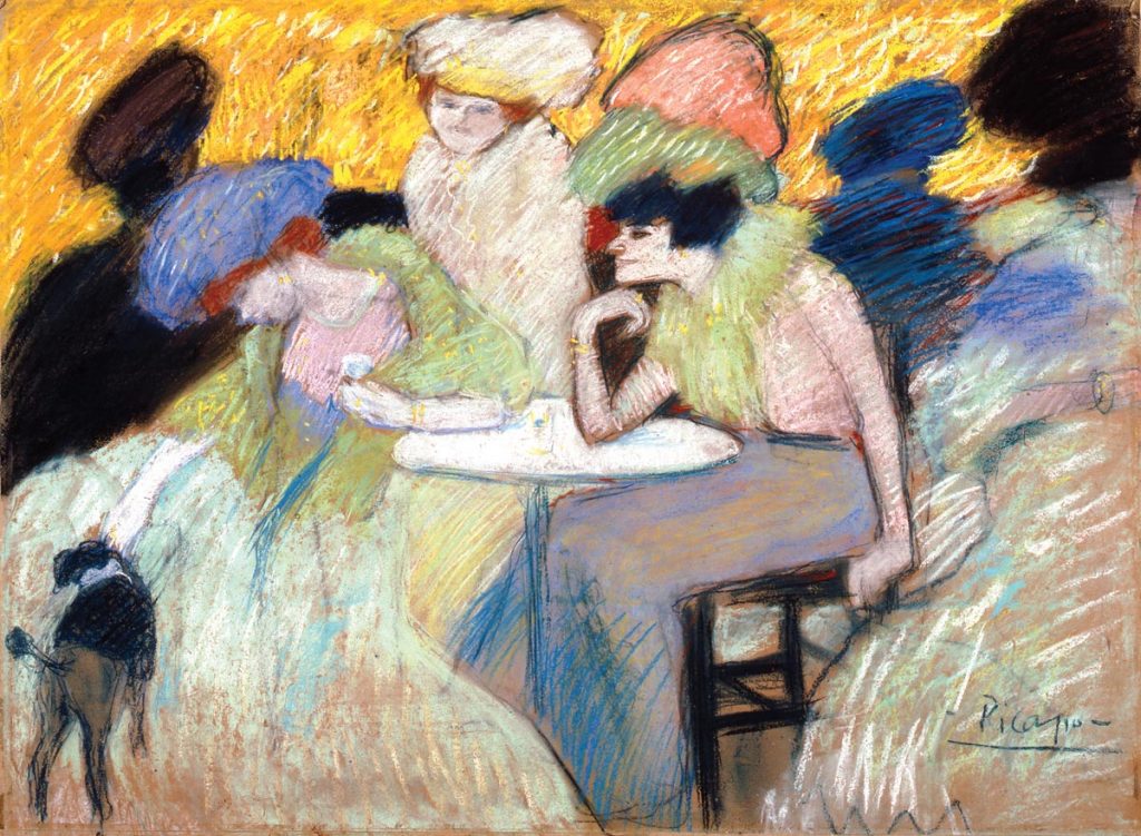 At the Café (Au Café), Pablo Picasso. © 2023 Estate of Pablo Picasso _ Artists Rights Society (ARS), New York