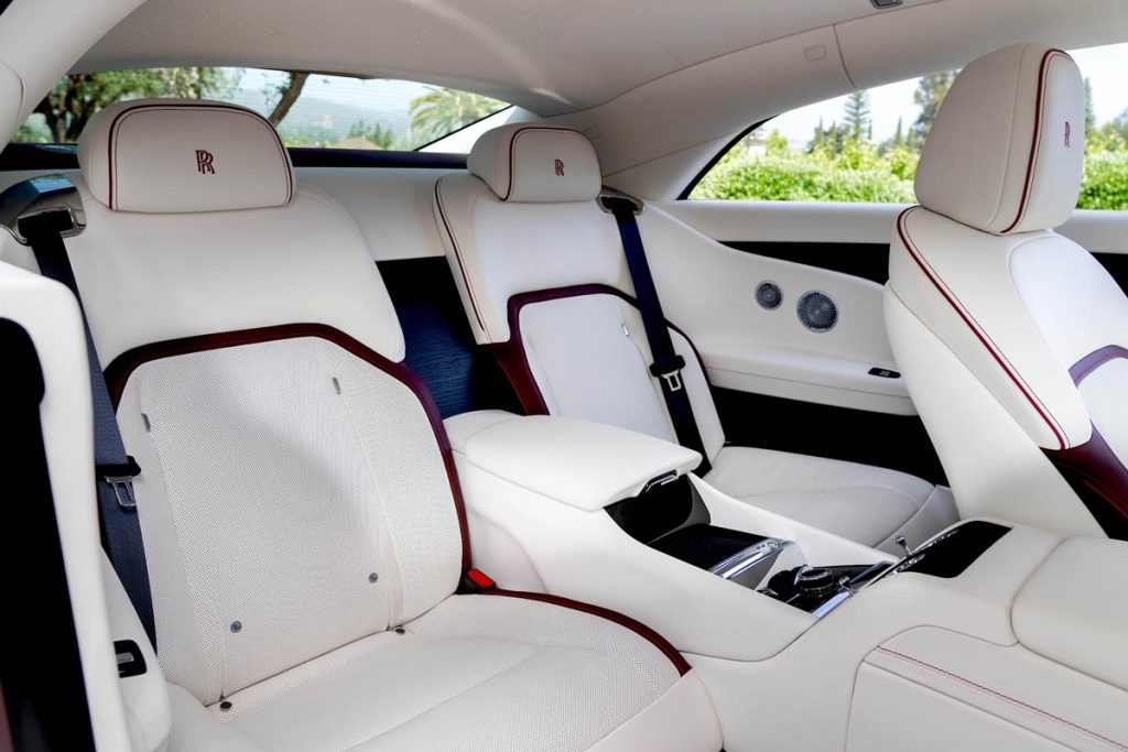 2024 Rolls-Royce Spectre, rear seats. Photo courtesy of Rolls-Royce
