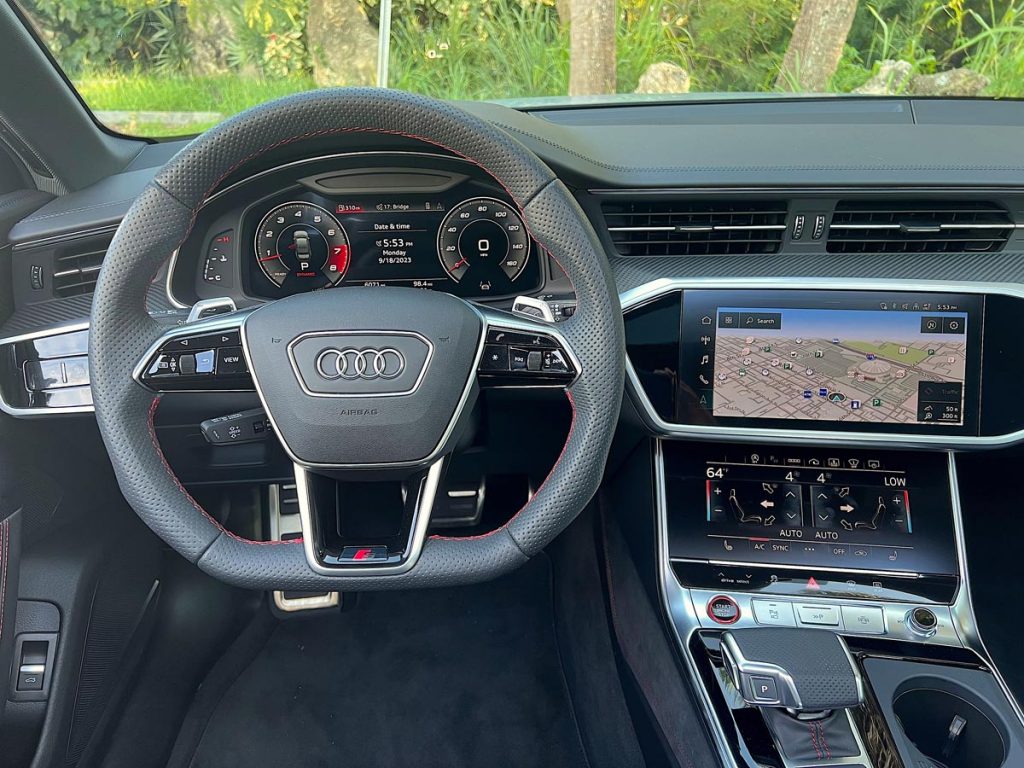 Audi’s 444 Horsepower S6, 12.3-inch digital instrument cluster and dashboard
