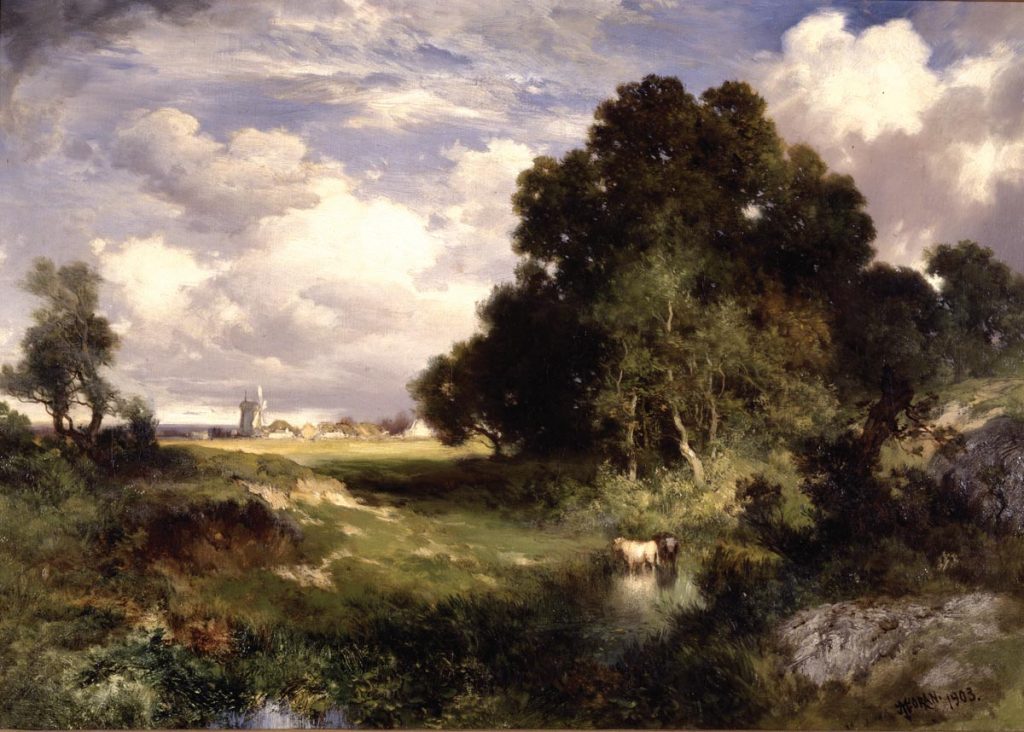 Approaching Storm, East Hampton by Thomas Moran. Purchase through the Guild Hall Art Acquisition Fund