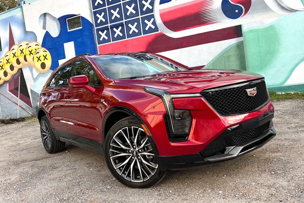 The XT4 debuts a full body makeover, featuring a new front end inspired by Cadillac's Lyriq SUV and XT6 4x4